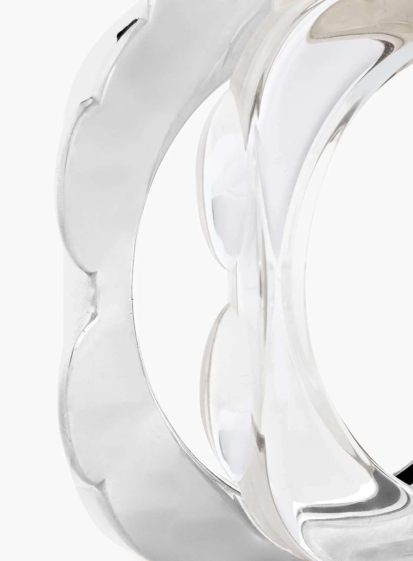 "Best Of Both Worlds" Silver Bangle - Image 4