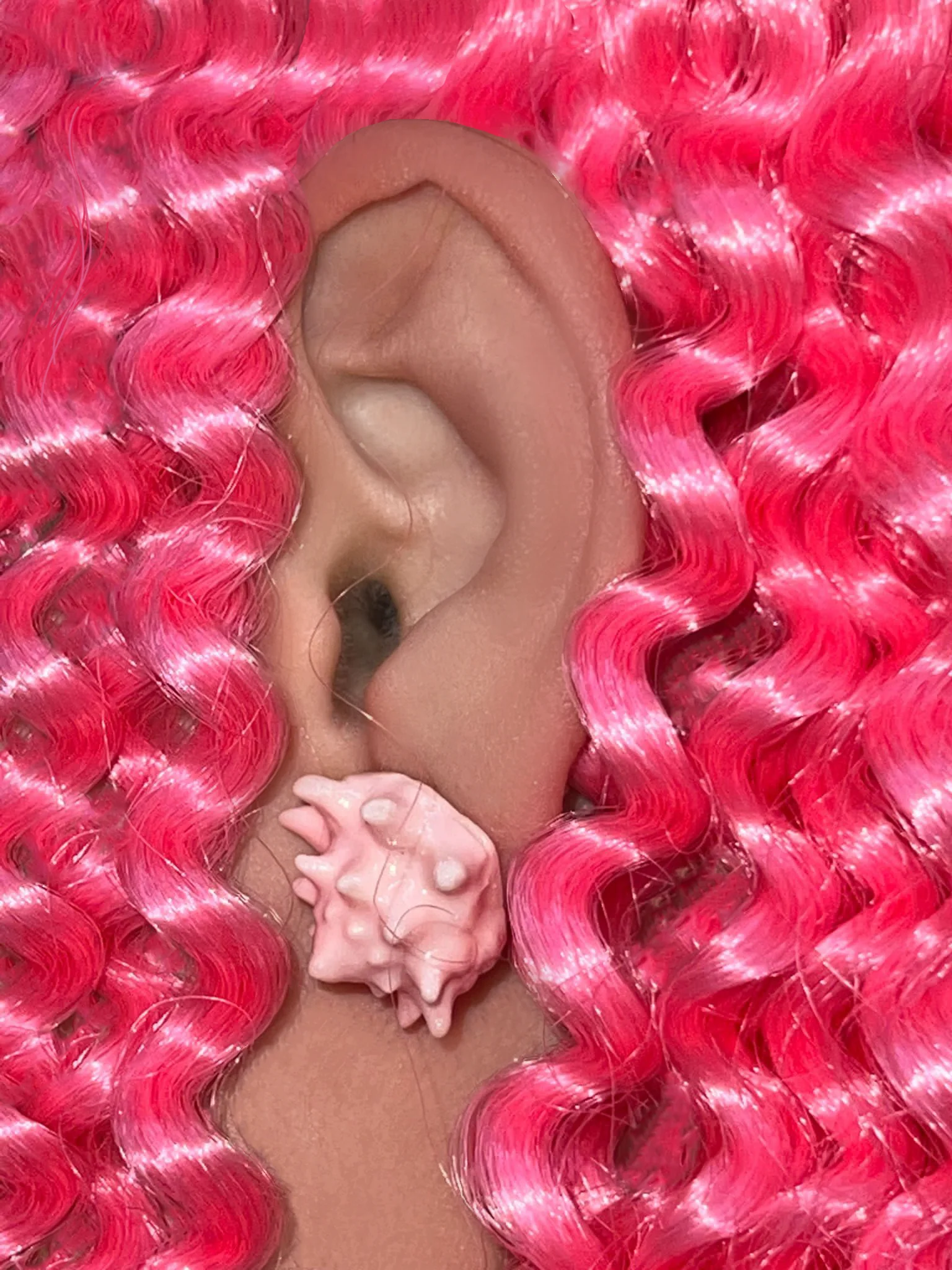 Pink Shell Earrings - Image 4